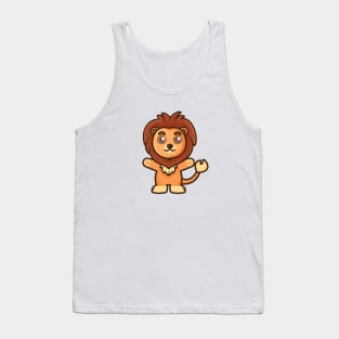 Funny Little Lion Tank Top